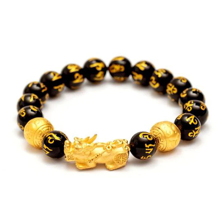 Vookee FengShui PiXiu Obsidian Wealth Bracelet
